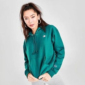 Champion Women's XS Jade Teal colored Hoody Sweater GREAT CONDITION